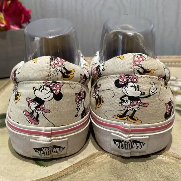 Vans Disney Minnie Mouse Sneakers Cream Men’s Sz 10