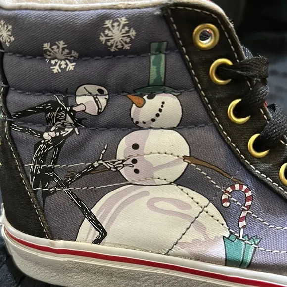 Vans Disney Nightmare Before Christmas Sneakers Women’s 8 Jack Skellington