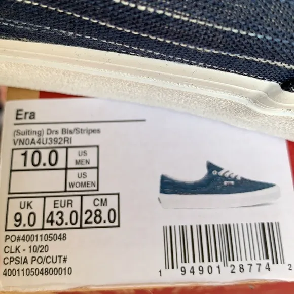 VANS ERA SUITING Dress Blues/Stripes Men’s
