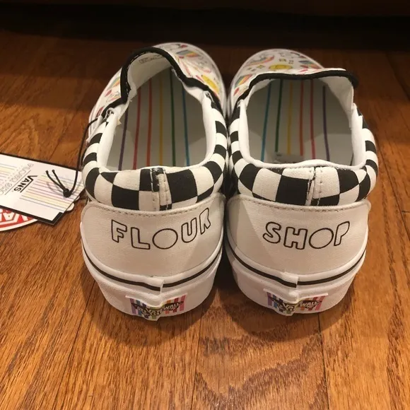 Vans Flour Shop Icon Checker Board Women Size 6.5