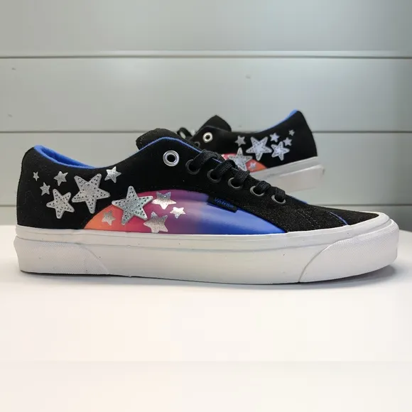 Vans Lampin 86 DX Anaheim Factory Moon Unisex Black Suede Blue Stars Sneakers