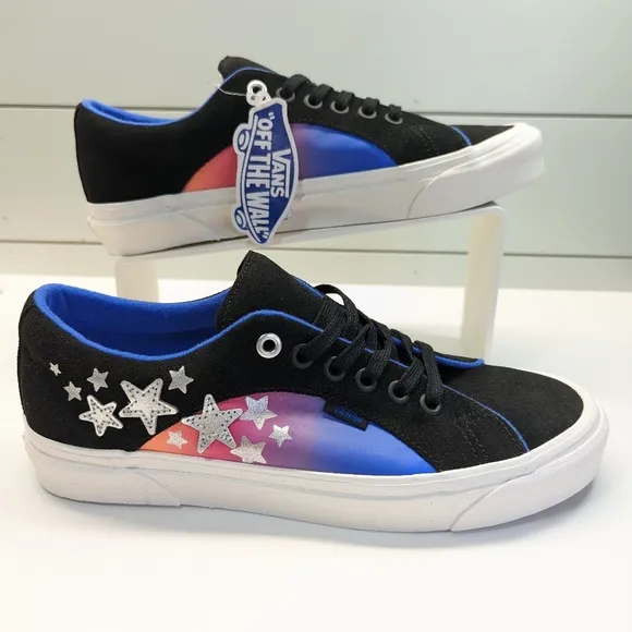 Vans Lampin 86 DX Anaheim Factory Moon Unisex Black Suede Blue Stars Sneakers