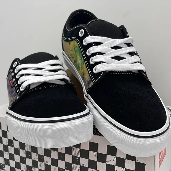Vans Men’s Black and Tie-Dye Sneakers Skate Chukka LTerry BlackVN0A4BX4BML