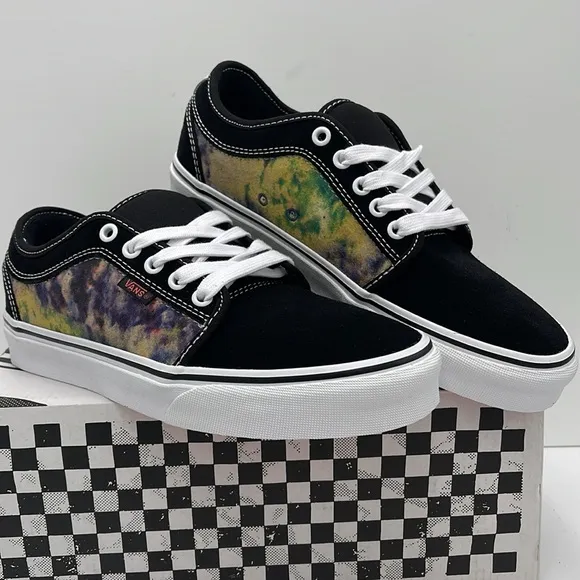 Vans Men’s Black and Tie-Dye Sneakers Skate Chukka LTerry BlackVN0A4BX4BML