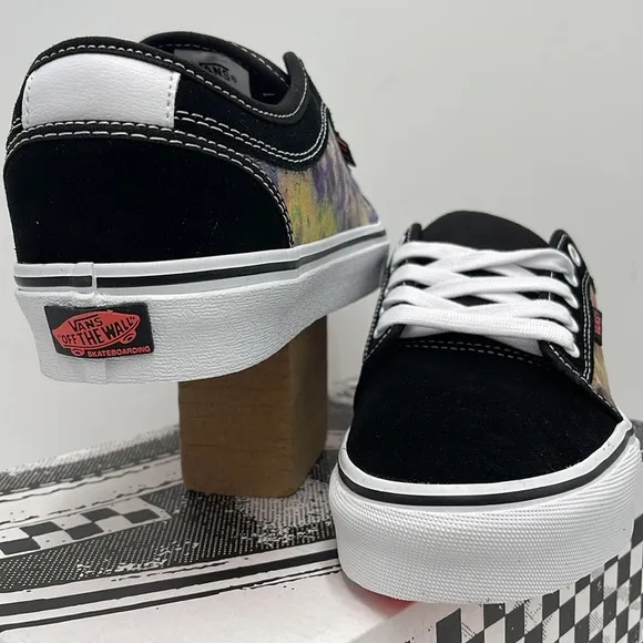 Vans Men’s Black and Tie-Dye Sneakers Skate Chukka LTerry BlackVN0A4BX4BML