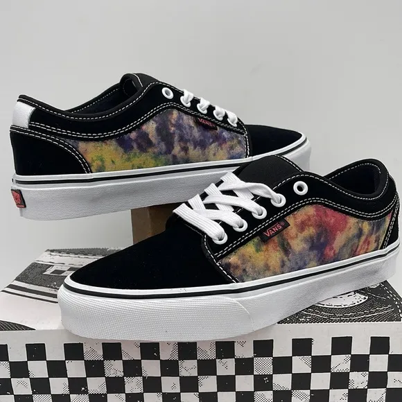 Vans Men’s Black and Tie-Dye Sneakers Skate Chukka LTerry BlackVN0A4BX4BML