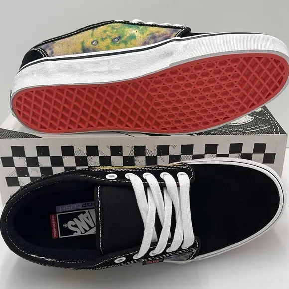 Vans Men’s Black and Tie-Dye Sneakers Skate Chukka LTerry BlackVN0A4BX4BML
