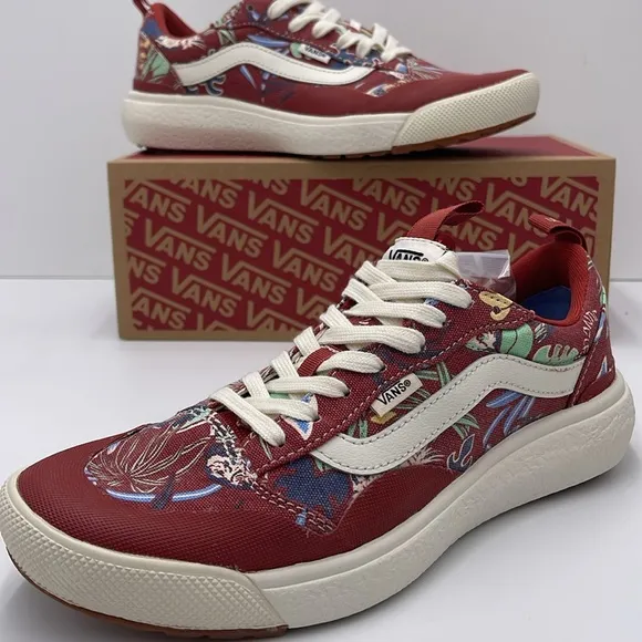 Vans Men’s Red Floral Sneakers Ultrarange Exo (Hawaiianjngl)ChlolmshVN0A4UWMAMX