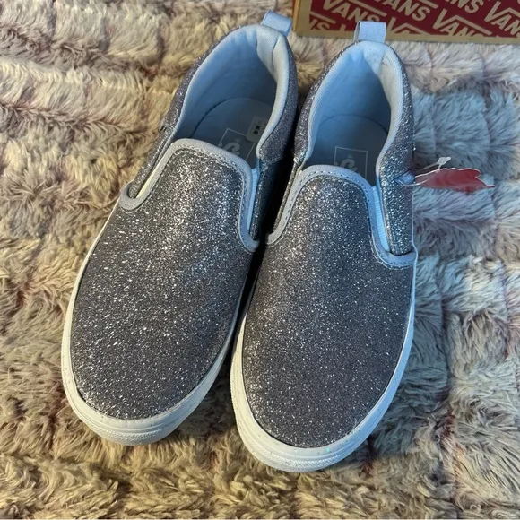 Vans Off The Wall Asher Glitter Girl Sneakers Size 2