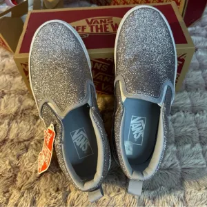 Vans Off The Wall Asher Glitter Girl Sneakers Size 2