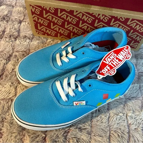 Vans Off The Wall Doheny Soft Blue Sneakers Size 4