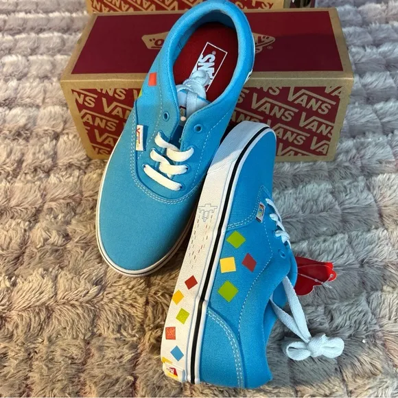 Vans Off The Wall Doheny Soft Blue Sneakers Size 4