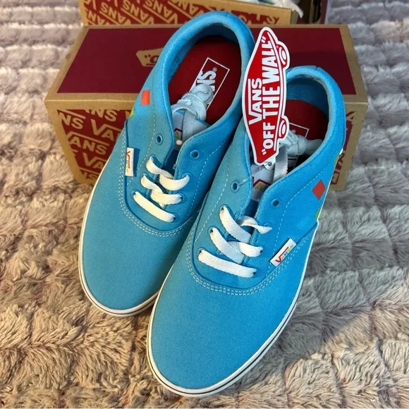 Vans Off The Wall Doheny Soft Blue Sneakers Size 4