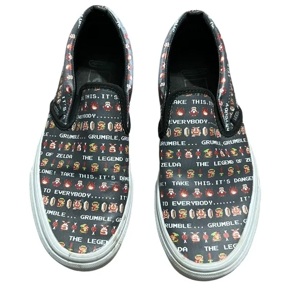 Vans Off the Wall Nintendo Slip on Gamer Shoes Size US Mens 6.5