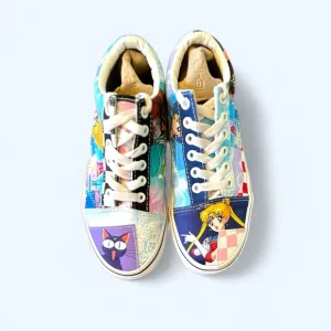 Vans off the wall old school Sailor Moon‎ pretty guardians sz m 4.5 w 6 sneakers