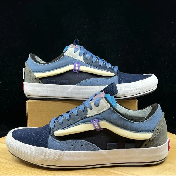 Vans OLD SKOOL CAP DRESS BLUES/CORONET BLUE Men's Shoes Size 7.5 Distressed Rare