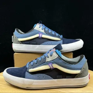 Vans OLD SKOOL CAP DRESS BLUES/CORONET BLUE Men's Shoes Size 7.5 Distressed Rare