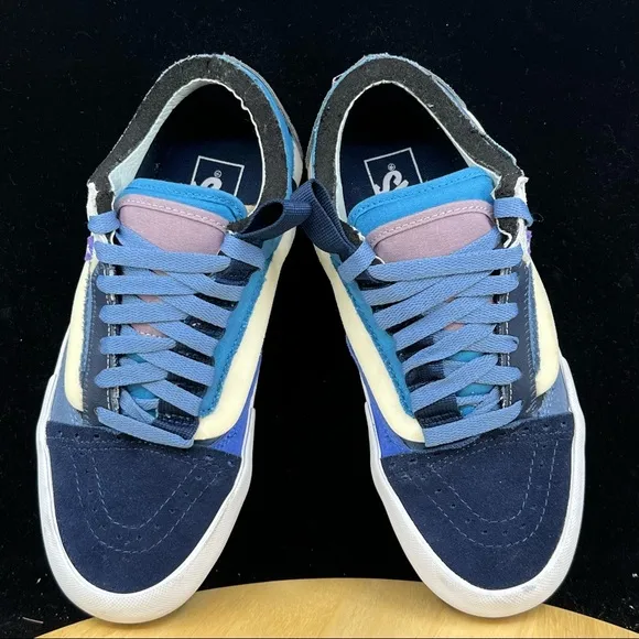 Vans OLD SKOOL CAP DRESS BLUES/CORONET BLUE Men's Shoes Size 7.5 Distressed Rare