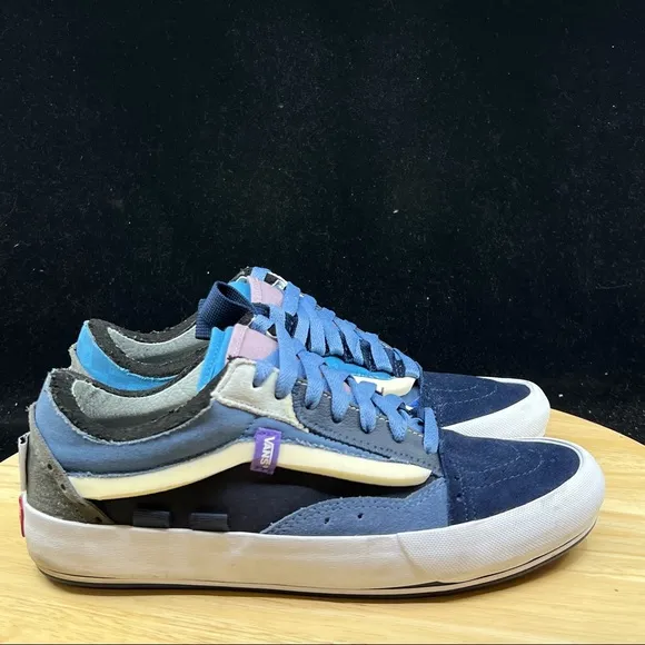 Vans OLD SKOOL CAP DRESS BLUES/CORONET BLUE Men's Shoes Size 7.5 Distressed Rare