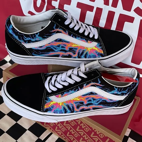 Vans Old Skool Electric Flame Black/True White Men’s sneakers
