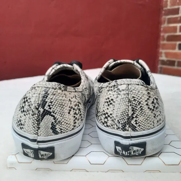 Vans Old Skool Low Top Lace Up Snakeskin Python Sneakers Unisex Tennis Shoes