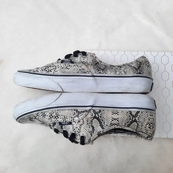 Vans Old Skool Low Top Lace Up Snakeskin Python Sneakers Unisex Tennis Shoes