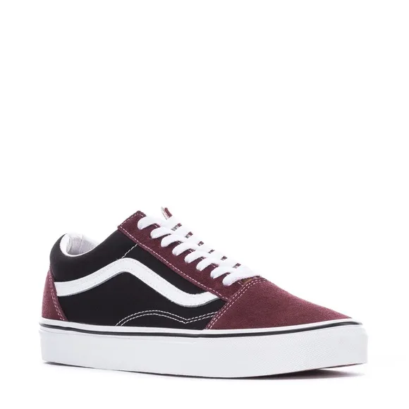 Vans Old Skool Unisex Sneakers - Black/Maroon Red