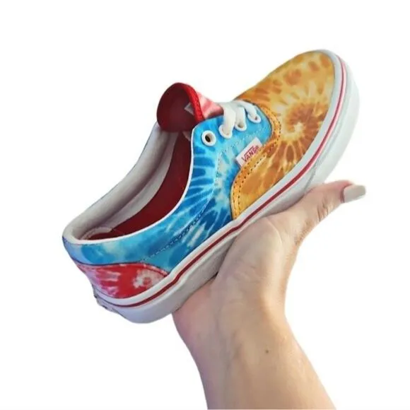 Vans Old Skool VN0A5EE6ABO Unisex Tie Dye Block Multicolor Shoes Size Kids 1.5