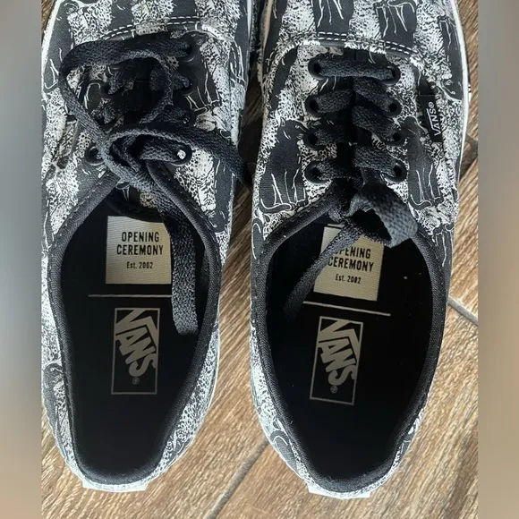 VANS OPENING CEREMONY black panther print unisex sneakers