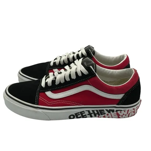 Vans OTW Sidewall Unisex Black and Red Sneakers Men’s Size 9
