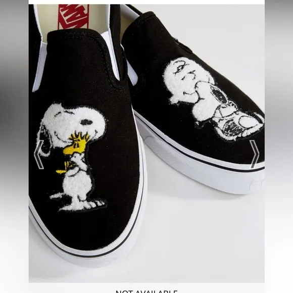 Vans peanuts snoopy shoes