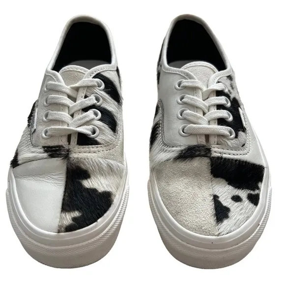 VANS RARE Zebra Print Sneakers shoes Unisex Size 3.5 Men , 5 Women