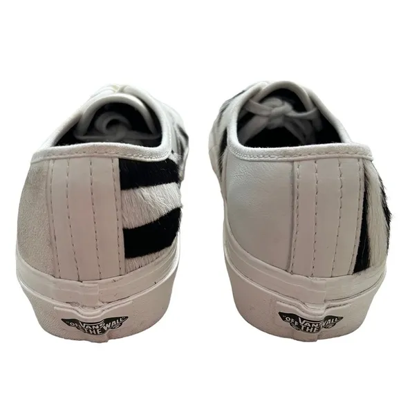 VANS RARE Zebra Print Sneakers shoes Unisex Size 3.5 Men , 5 Women