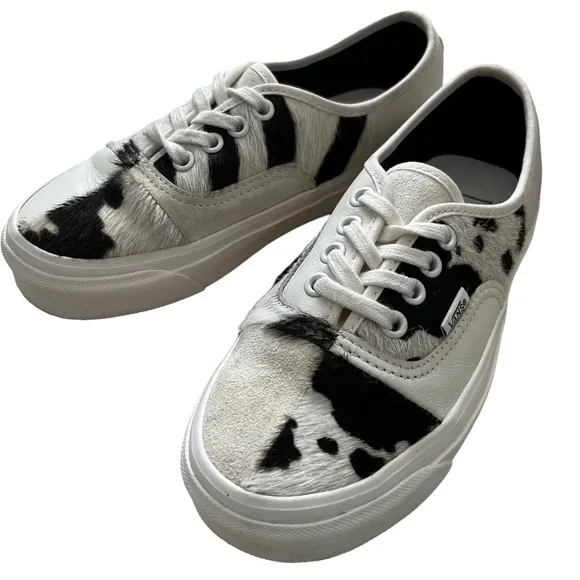 VANS RARE Zebra Print Sneakers shoes Unisex Size 3.5 Men , 5 Women