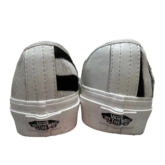 VANS RARE Zebra Print Sneakers shoes Unisex Size 3.5 Men , 5 Women