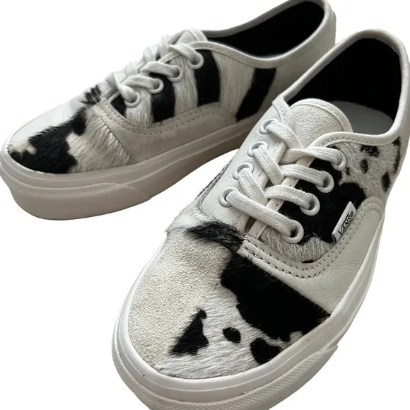 VANS RARE Zebra Print Sneakers shoes Unisex Size 3.5 Men , 5 Women