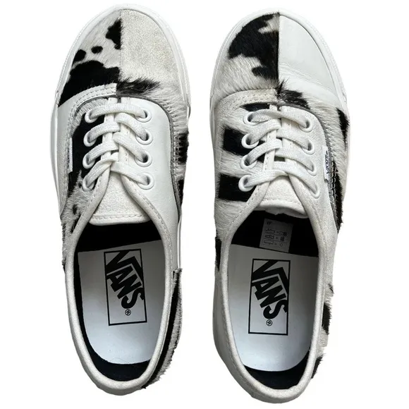 VANS RARE Zebra Print Sneakers shoes Unisex Size 3.5 Men , 5 Women