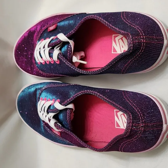 Vans Shimmer Magenta sneakers (Unisex m 9, w 10.5)