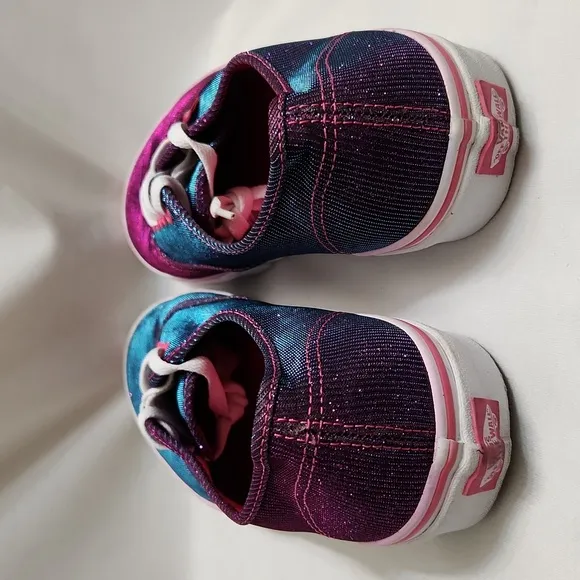 Vans Shimmer Magenta sneakers (Unisex m 9, w 10.5)