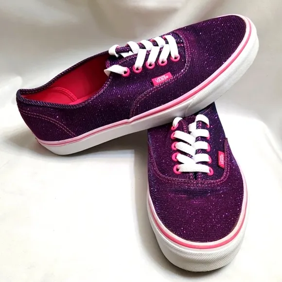 Vans Shimmer Magenta sneakers (Unisex m 9, w 10.5)