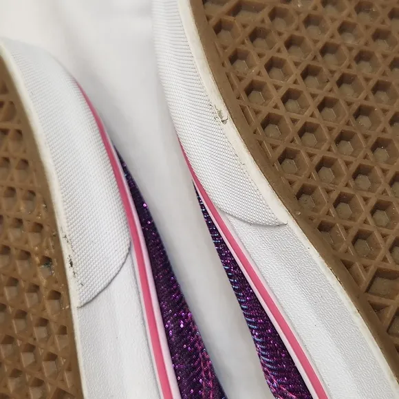 Vans Shimmer Magenta sneakers (Unisex m 9, w 10.5)