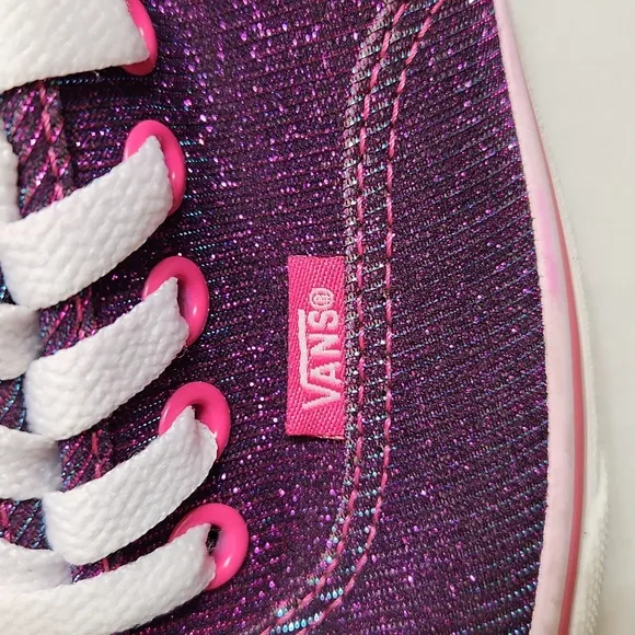 Vans Shimmer Magenta sneakers (Unisex m 9, w 10.5)