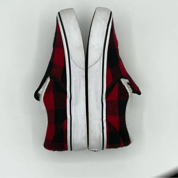 Vans Shoes Unisex Size 1  Slip On Plaid Sherpa Buffalo Sneaker