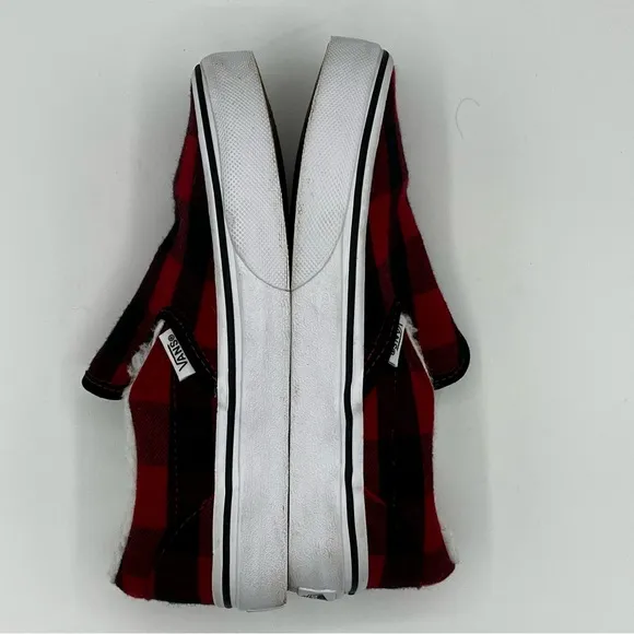 Vans Shoes Unisex Size 1  Slip On Plaid Sherpa Buffalo Sneaker
