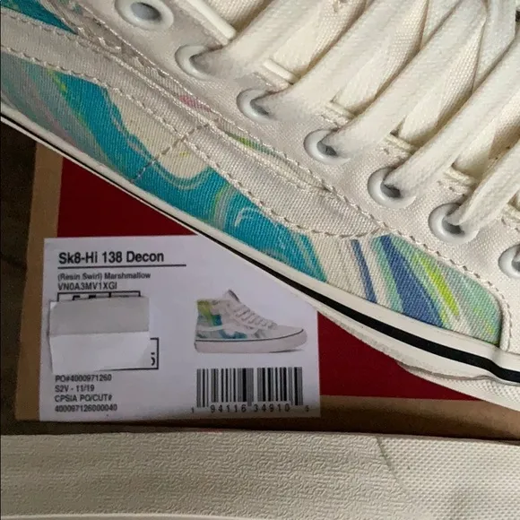 VANS SK8-Hi 138 DECON RESIN SWIRL Marshmal men’s
