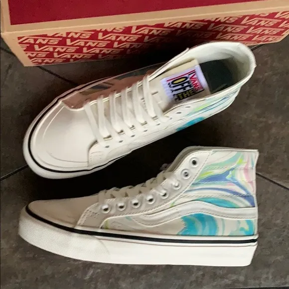 VANS SK8-Hi 138 DECON RESIN SWIRL Marshmallow WMNS