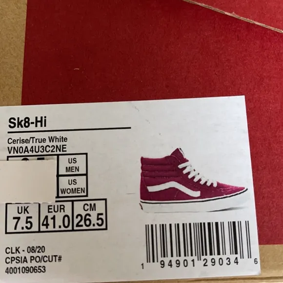 Vans Sk8-Hi Cerise/True White WMNS