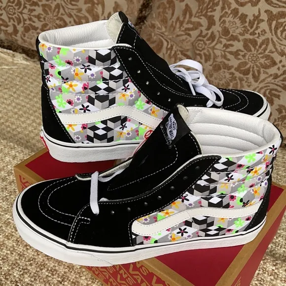 Vans Sk8-Hi Checker Cube Black/True White Men’s