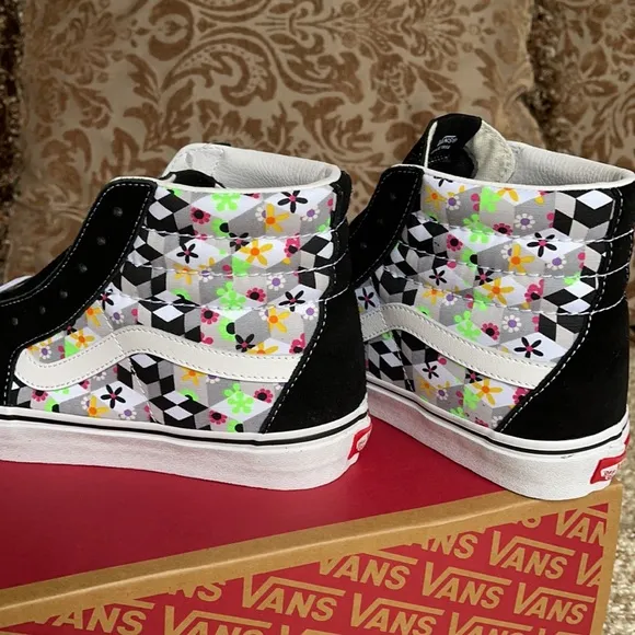 Vans Sk8-Hi Checker Cube Black/True White Men’s