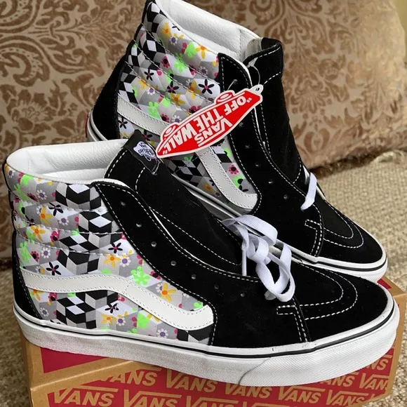 Vans Sk8-Hi Checker Cube Black/True White Men’s